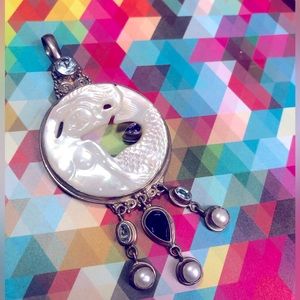 Rare Sterling Silver Sajen Mermaid Pendant